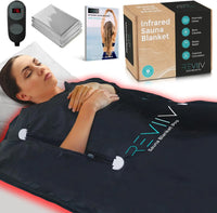 Portable Far Infrared Sauna Blanket with Zipper Arm Holes, 6 ft x 3 ft for Detox and Relaxation, Includes Bonus Thermal Wraps