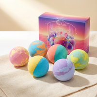 Bubble Bath Bombs Rosemary Lavender Aromatherapy Body Cleaning Exfoliating Relaxation Moisturize Stress Relief Shower Salt Balls