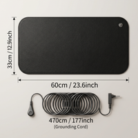 Grounding Mat for Feet Earth Connected Wellness for Pain Relief Muscle Tension Relaxation Travel 25-120CM Grounding Pad
